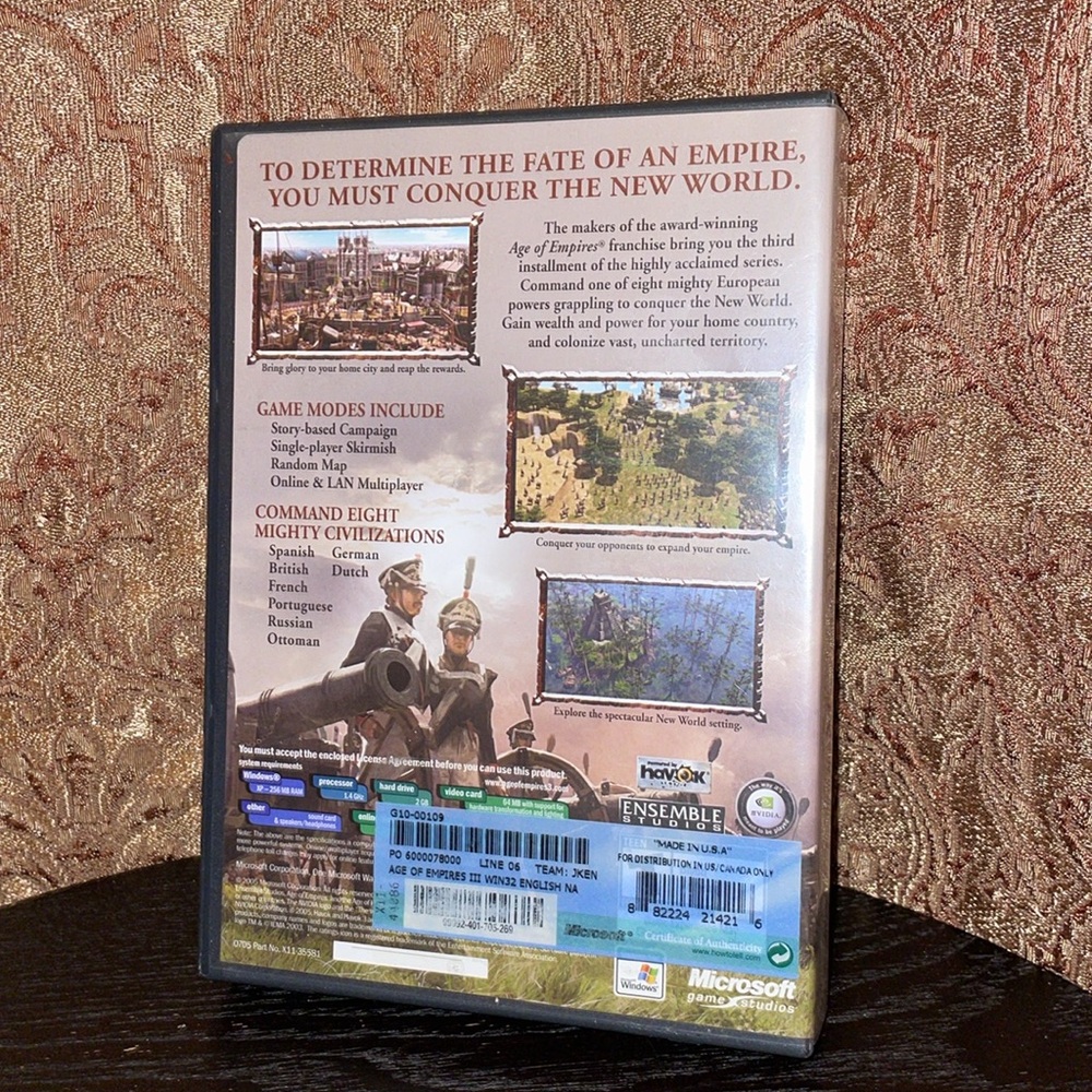 Microsoft Game Studios Age of Empires III PC Game Set.  Rated TEEN. - Picture 5 of 5